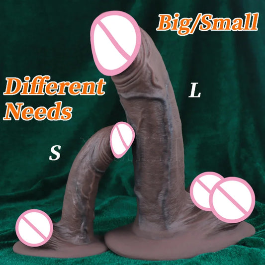 Realistic Huge Dildo Soft Silicone Big Penis Sex Toys For Women Mini Dildos With Suction Cup Female Masturbators Anal Big Dick