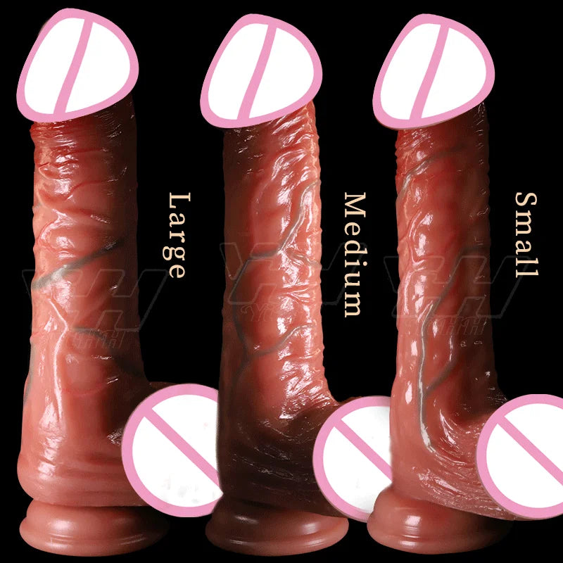 Realistic Insert Dildo Vibrators For Women Telescopic Dildo Clitoral G-spot Stimulation Masturbator Sex Toys For Women Couples
