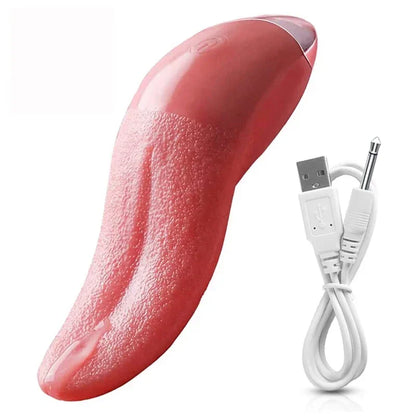 Realistic Licking Tongue Toy Vibrator For Female 10 Speeds G-Spot Nipples Clitoral Stimulation Sex Toys for Women Adults Couple