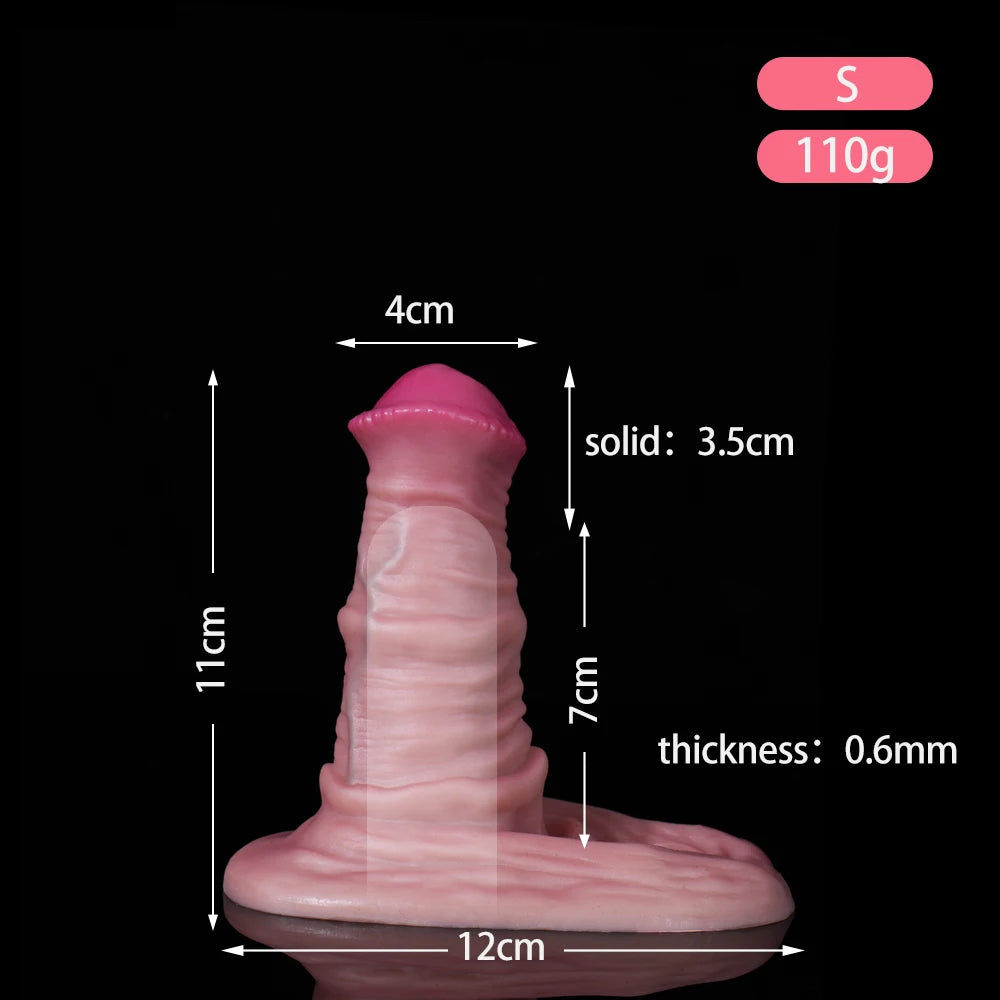 Realistic Penis Sleeve Extender Cock Sleeve For men  Horse dildos Sleeve Delayed ejaculation device dick consolador sex shop