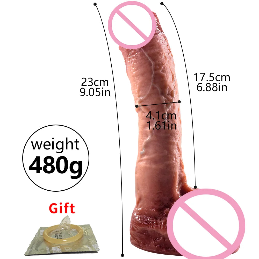 Realistic Silicone Dildo Penis Sex Toys For Men Women Real Dildo With Powerful Suction Cup Stiff Cock Vagina Anal Plug Adult 18