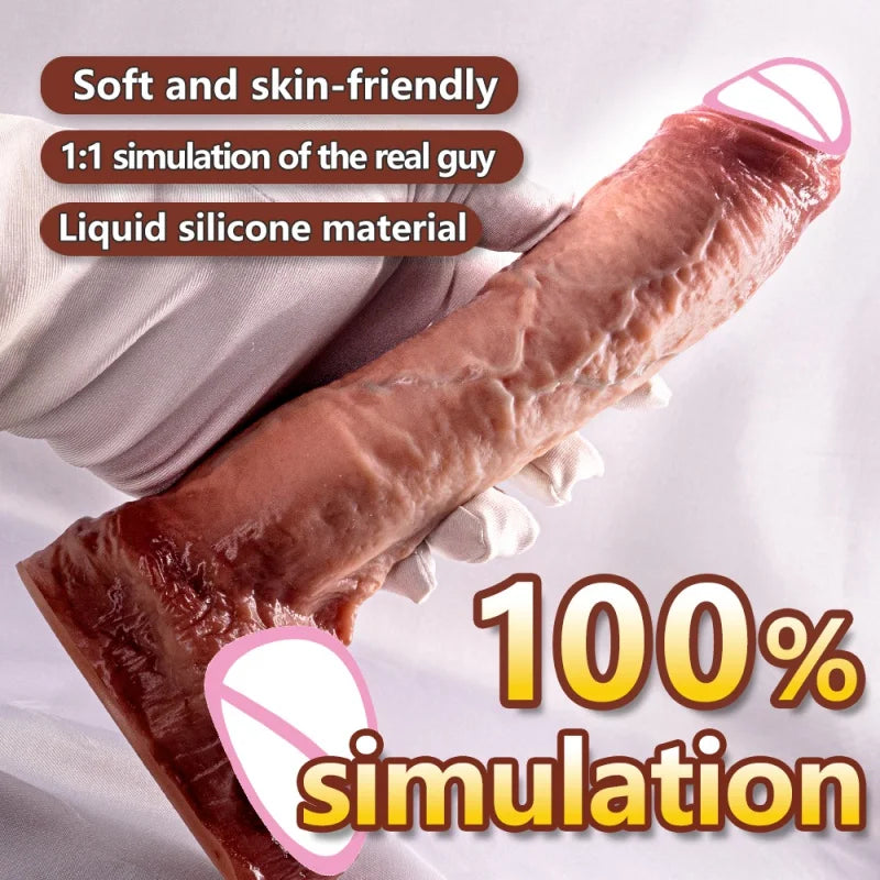 Realistic Silicone Dildo Penis Sex Toys For Men Women Real Dildo With Powerful Suction Cup Stiff Cock Vagina Anal Plug Adult 18