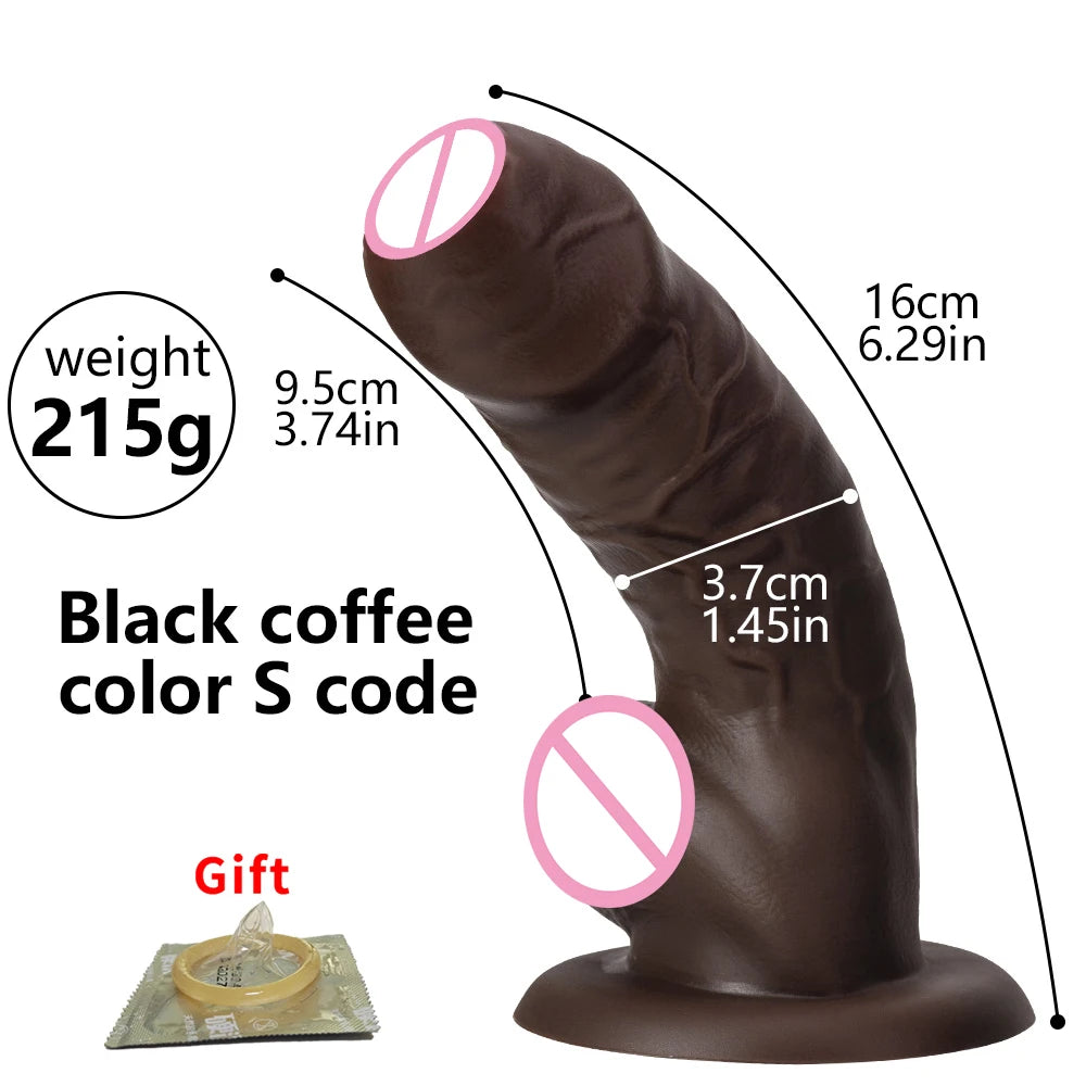 Realistic Silicone Dildo Penis Sex Toys For Men Women Real Dildo With Powerful Suction Cup Stiff Cock Vagina Anal Plug Adult 18