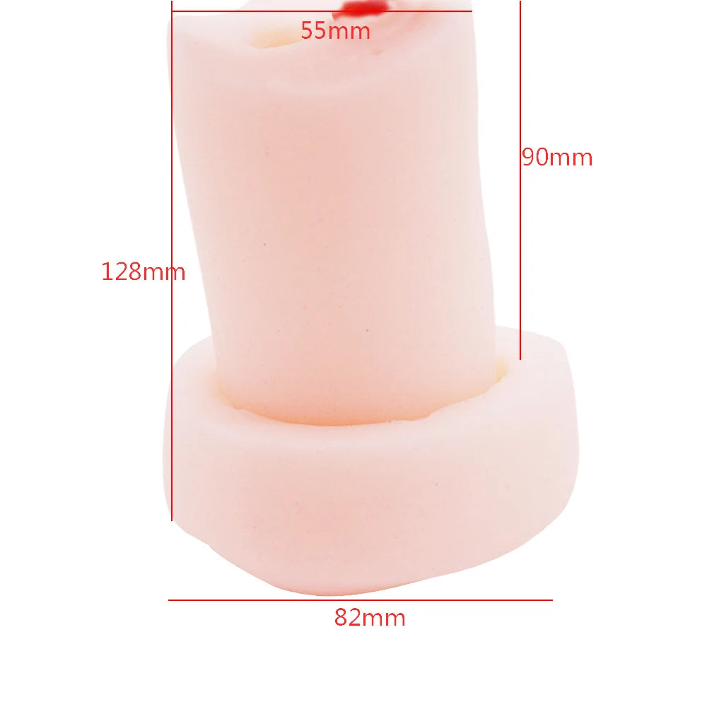 Realistic Silicone Donut Sleeve for Penis Vacuum Pump Artificial Anal Masturbation Cup Dick Extender Enlarge Accessories for Man