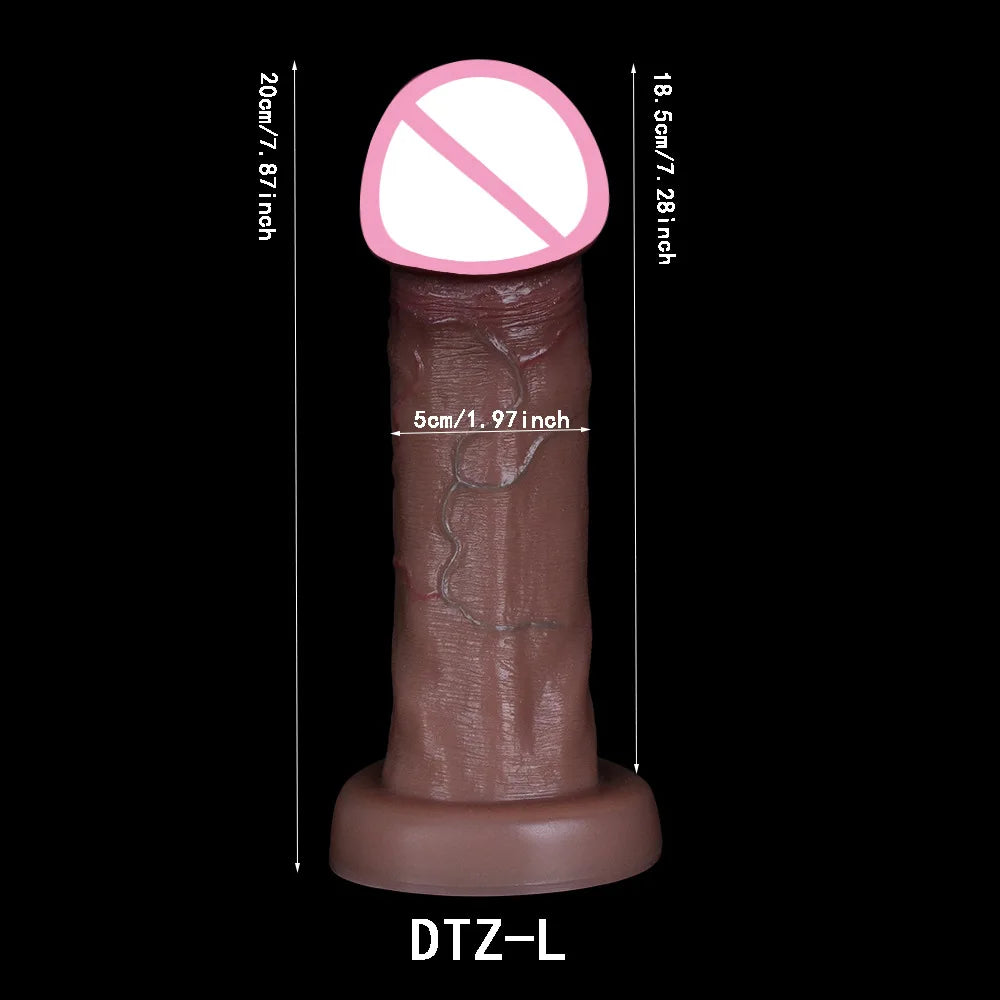 Realistic Soft Dildo Huge Anal Plug 6cm Big Glans Penis Suction Cup Vagina Orgasm Masturbation Adult Supplies Sex Toys for Woman