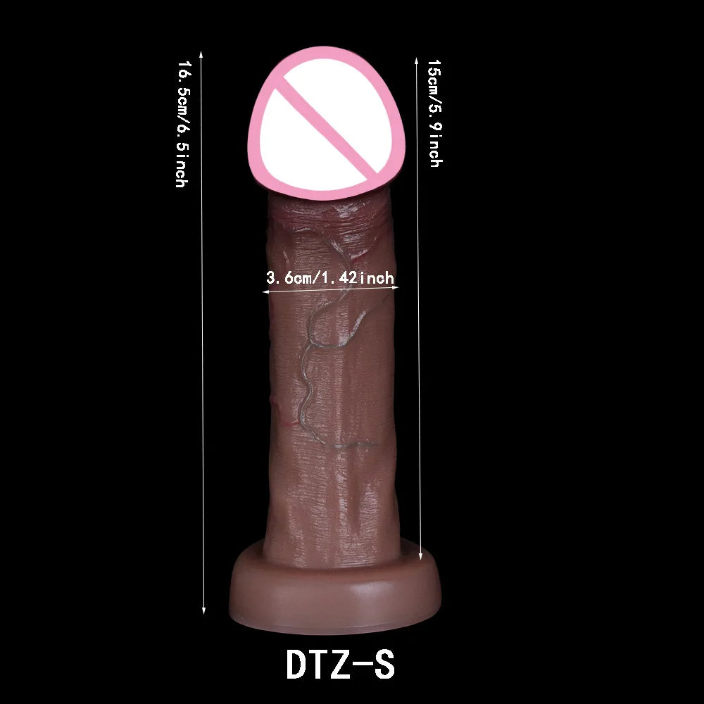 Realistic Soft Dildo Huge Anal Plug 6cm Big Glans Penis Suction Cup Vagina Orgasm Masturbation Adult Supplies Sex Toys for Woman