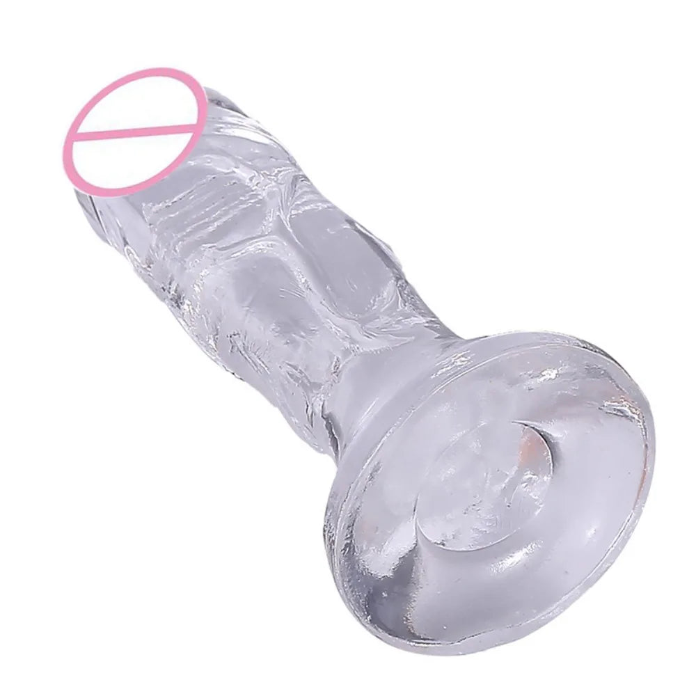 Realistic Soft Silicone Butt Plug Small Jelly Dildo Adult Sex Toy for Women Mini Penis Vagina Anal Butt Plug Female Masturbation