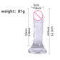 Realistic Soft Silicone Butt Plug Small Jelly Dildo Adult Sex Toy for Women Mini Penis Vagina Anal Butt Plug Female Masturbation