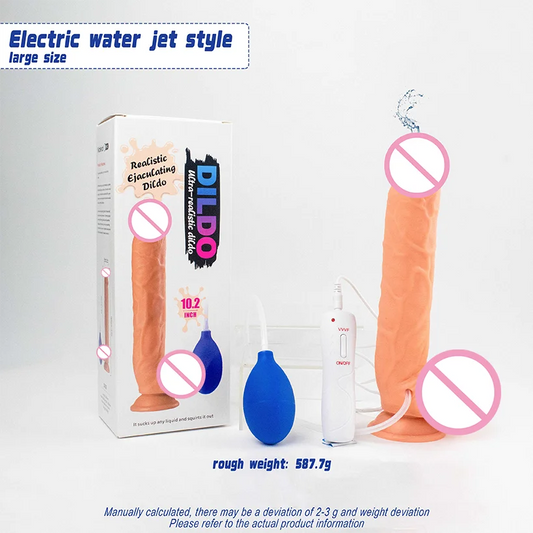 Realistic Spray Water Penis with Suction Cup For Women Artificial Penis Vibrator Vagina Massager Masturbation Lesbain Sex Toy