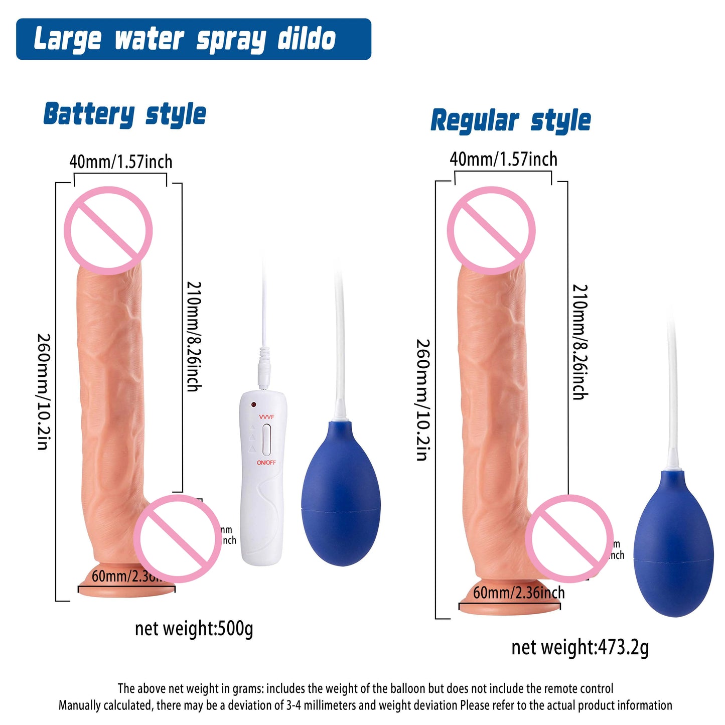 Realistic Spray Water Penis with Suction Cup For Women Artificial Penis Vibrator Vagina Massager Masturbation Lesbain Sex Toy