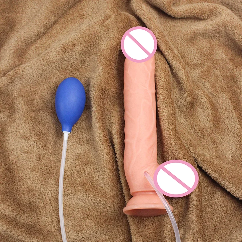 Realistic Spray Water Penis with Suction Cup For Women Artificial Penis Vibrator Vagina Massager Masturbation Lesbain Sex Toy