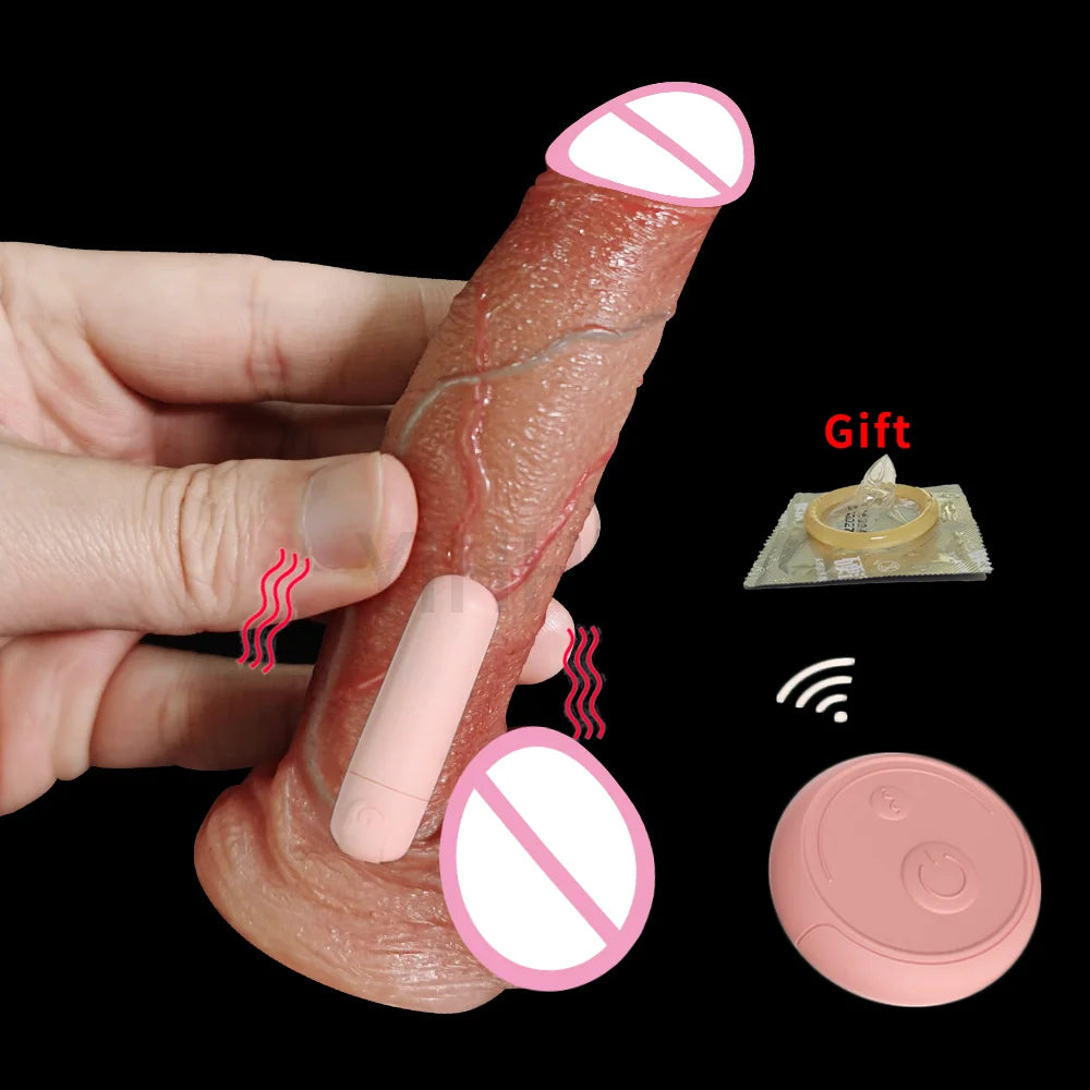 Realistic Woman's dildo Vibration Telescopic swinging electric penis G-spot stimulator female sex toy penis vibrator large penis