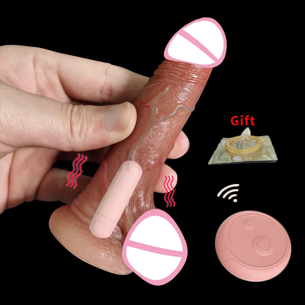 Realistic Woman's dildo Vibration Telescopic swinging electric penis G-spot stimulator female sex toy penis vibrator large penis