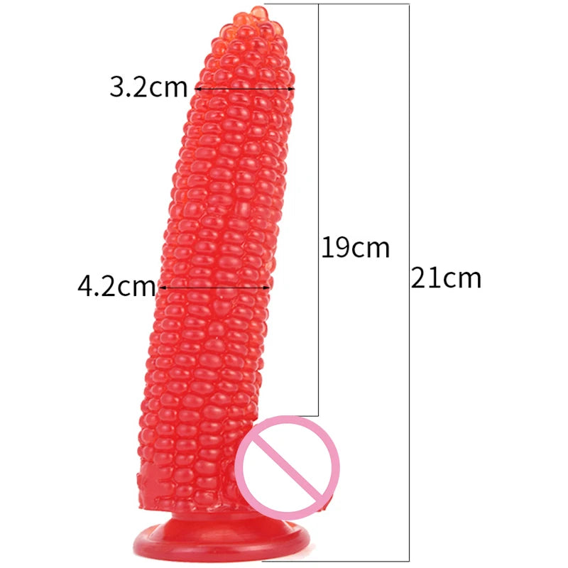 Red Transparent Dildo Panties Realistic Corn Penis Strap-on Dildo Butt Plug Anal Plug Belt Gay Dick Sex Toys For Couples Lesbian