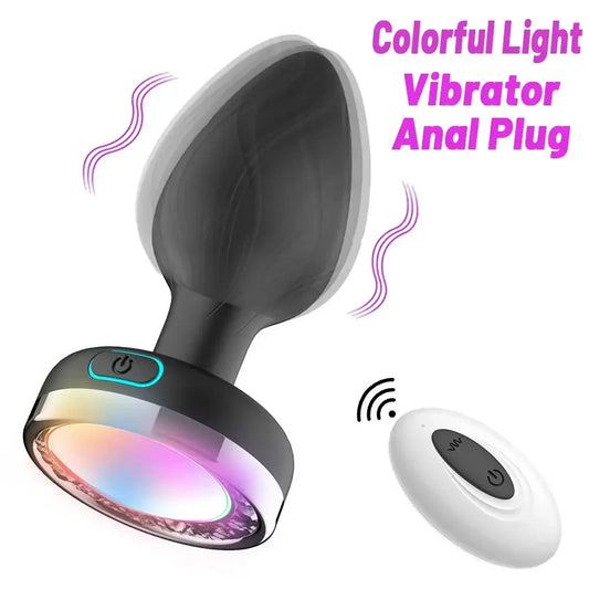 Remote Control Silicone Led Anal Plug/Dildo/Toys/Beads Vibrator With Women'S Stimulator Adult Supplies Men Mastubator