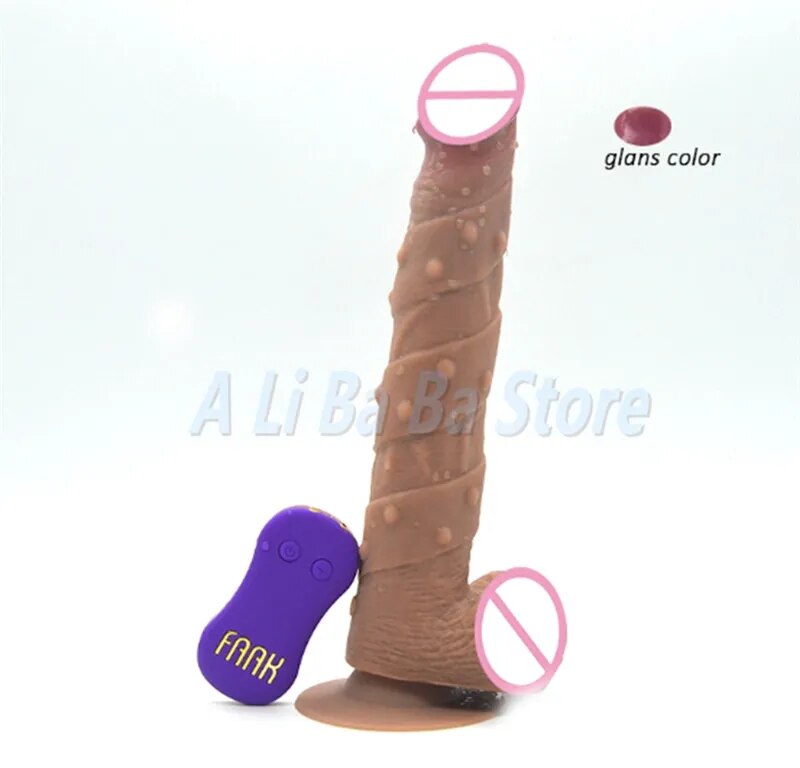 Remote Control Thrusting Dildo Vibrator Realistic Dildo Automatic Sex Machine G spot Vibrator with Suction Cup Sex Toy for Women