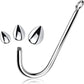 Replaceable 3 size balls choose metal anal hook butt plug beads dilator alluminum alloy sex toy for men women adult game