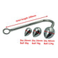 Replaceable 3 size balls choose metal anal hook butt plug beads dilator alluminum alloy sex toy for men women adult game