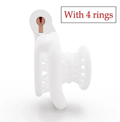 Resin Negative Chastity Cage for Men Sissy Lightweight Cock Lock with 4 Size Penis Rings Lock Device BDSM Adults Sex Toys Shop