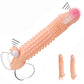 Reusable Cock Sleeve Penis Enlargement Condoms Sex Toys For Men Gay Extender Vibrating Delayed Ejaculation Adults Products 18+