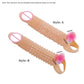 Reusable Cock Sleeve Penis Enlargement Condoms Sex Toys For Men Gay Extender Vibrating Delayed Ejaculation Adults Products 18+