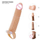 Reusable Cock Sleeve Penis Enlargement Condoms Sex Toys For Men Gay Extender Vibrating Delayed Ejaculation Adults Products 18+