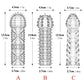 Reusable Extend Crystal Transparent Penis Sleeve G Spot Stimulate Condoms Delay Intimate Goods Products Sex Toys For Couples