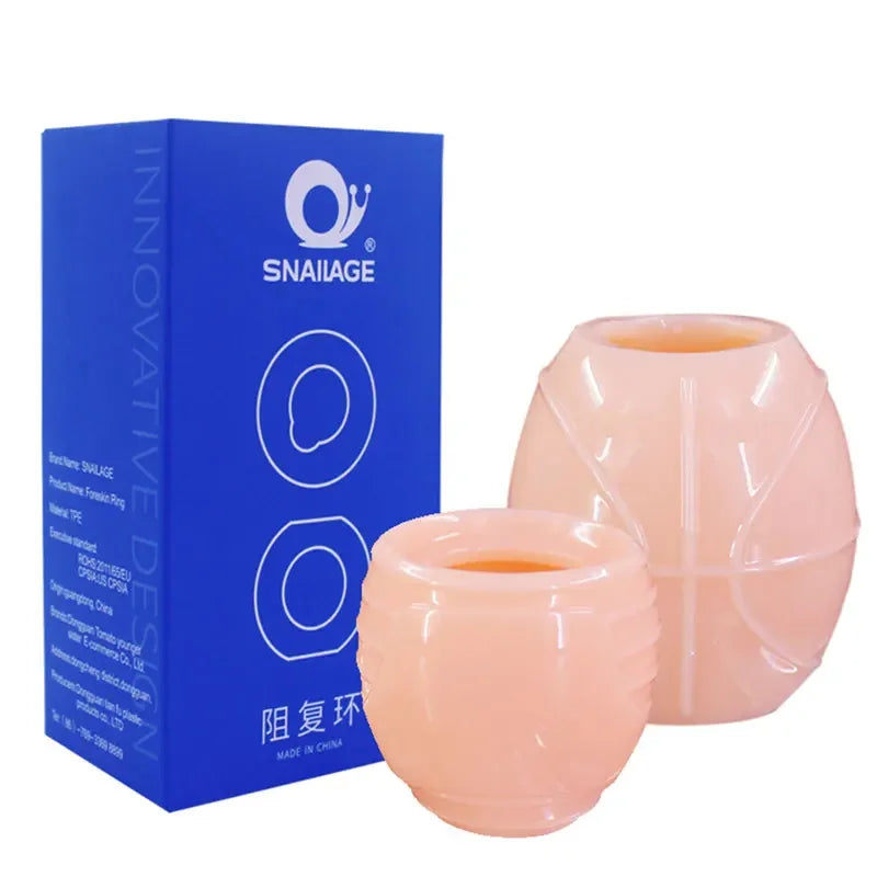 Reusable Foreskin Corrector for Men Silicone Cock Ring Ghost Exerciser Delay Ejaculation Adult Sex Toys Male Penis Stretcher