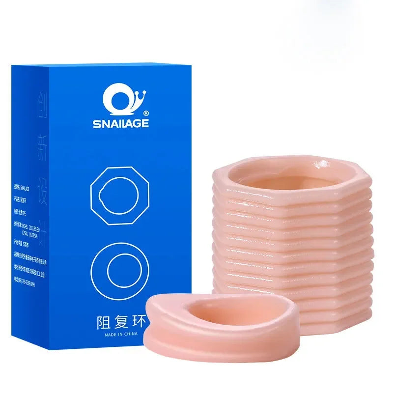 Reusable Foreskin Corrector for Men Silicone Cock Ring Ghost Exerciser Delay Ejaculation Adult Sex Toys Male Penis Stretcher