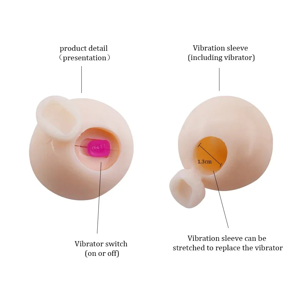 Reusable Intimate Goods Vibrator Penis Extender Beads Penis Sleeve Extender Enlargement Soft Head Condom Attachment Ball