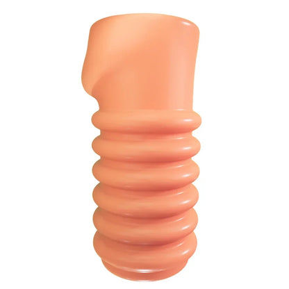 Reusable Penis Enlargement Sleeve Penis Attachment Male Delayed Ejaculation Semen Glans Massager Cover Condoms Sex Toy for Adult