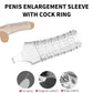 Reusable Penis Extender Cock Rings Delay Ejaculation Penis Condoms Dick Sleeve Silicone Glans Cover Enlargement Sex Toys For Men