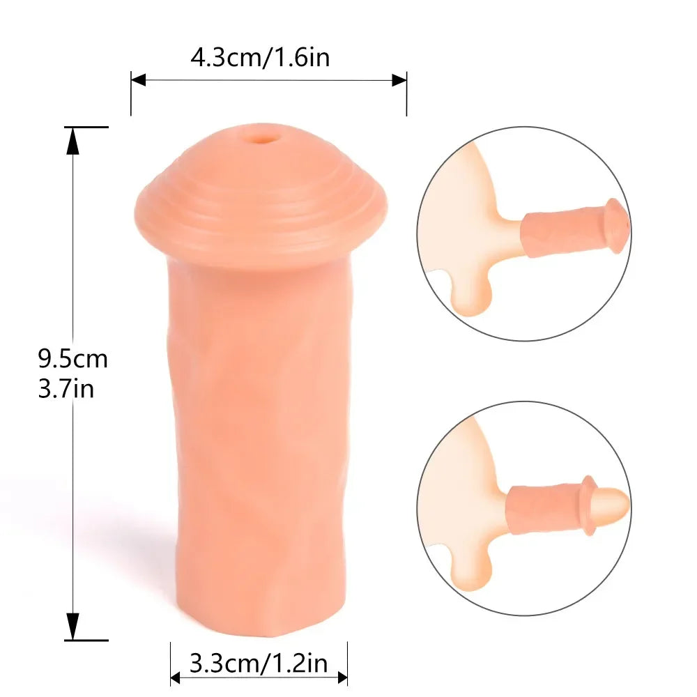 Reusable Penis Ring Foreskin Corrector Delay Ejaculation Silicone Cock Ring Dick Enlargement Male Chastity Cage Sex Toys for Men