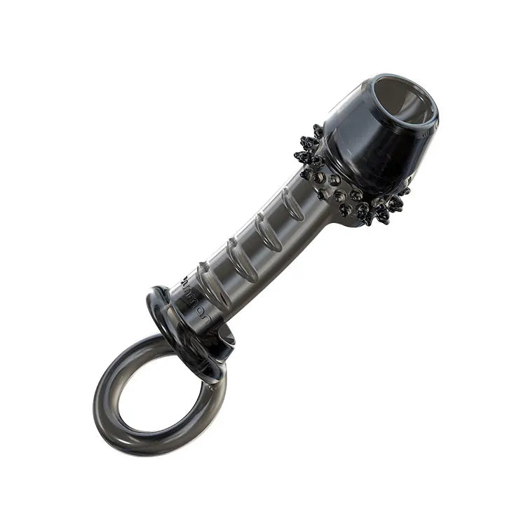 Reusable Penis Sleeve Strapon Delayed Ejaculation Chastity Device Lock Sperm Penis Erection Sex Toys For Men Gags & Muzzles