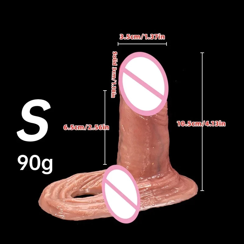 Reusable Realistic Penis Sleeve Extended Soft Dick Cover Real Silicone Dildo Delay Phallus Ejaculation Cock Sex Product For Men