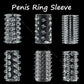 Reusable Silicone Crystal Soft Penis Sleeve Penis Enlargement Semen Lock Cock Ring Ejaculation Delay Sex Toys Tools For Men