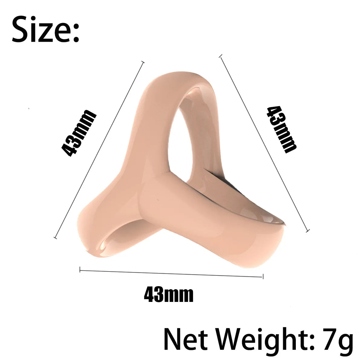 Reusable Silicone Penis Ring for Men 3 in 1 Ultra Soft Stretchy Cock Ring Penis Enlargement Delayed Ejaculation Sex Toy for Men