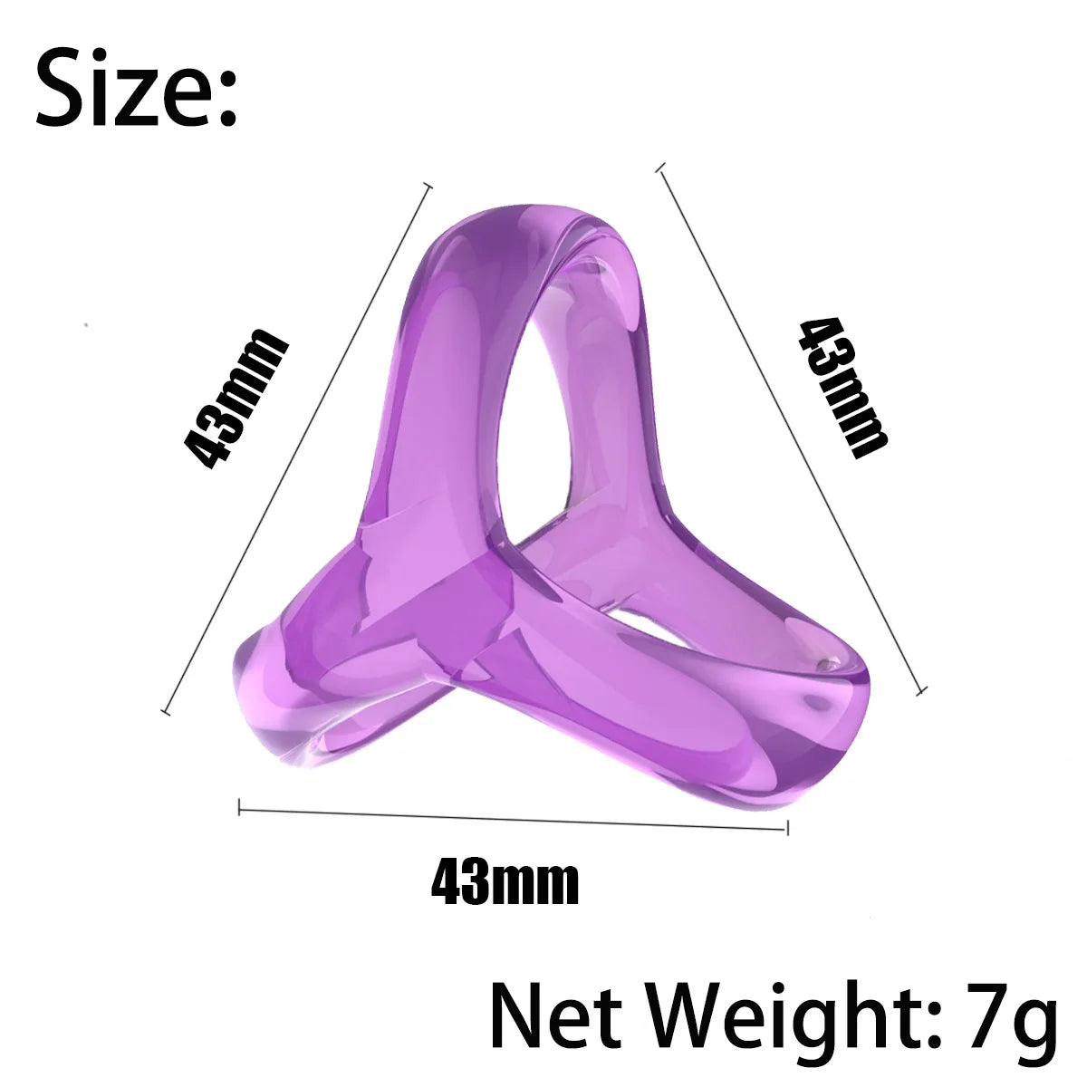 Reusable Silicone Penis Ring for Men 3 in 1 Ultra Soft Stretchy Cock Ring Penis Enlargement Delayed Ejaculation Sex Toy for Men