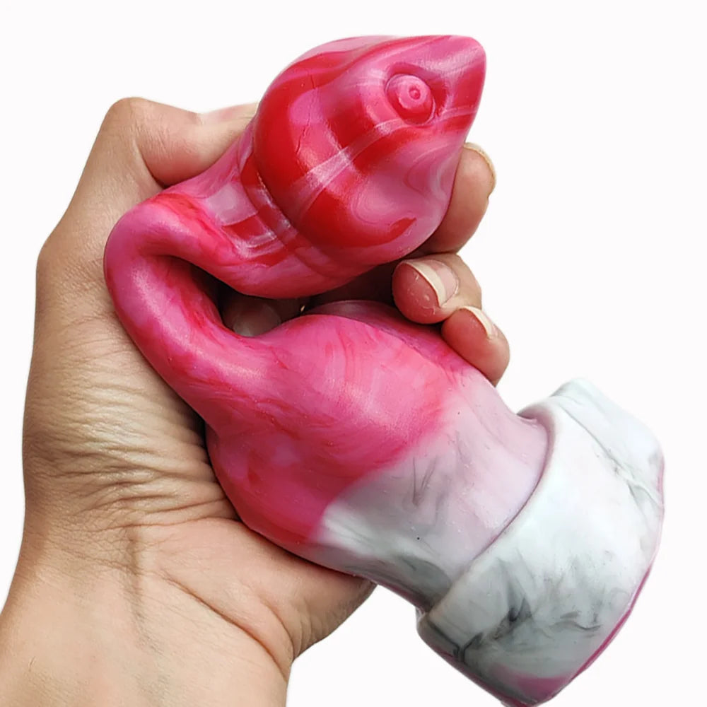 Reusable Silicone Penis Sleeve Big Dick Male Condoms Dog Knot Hollow Dildo Colorful Penis Enlargement Sex Toys For Men Adult 18+