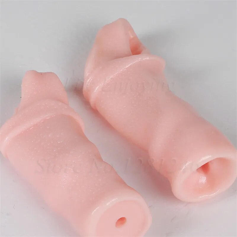 Reusable Thick Condom Silicone Penis Extender Dildo Enlargement Penis Sleeve Condom Delay Ejaculation Sex Toys For Men Gay Adult