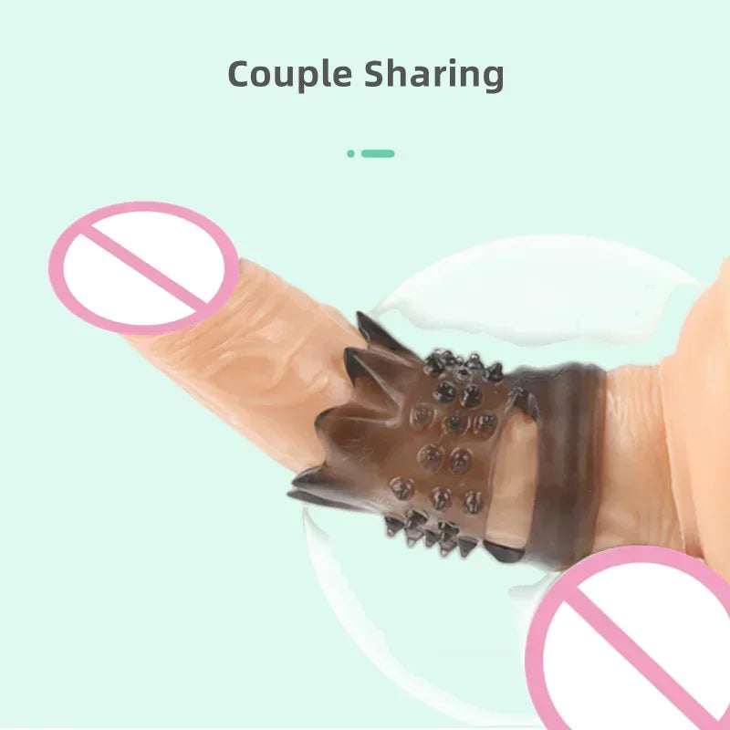 Ring Penis Sleeve Ring Penis Enlargement Cock Ring Male Time Delay Ejaculation Reusable Condom Adult Sex Toys for Man