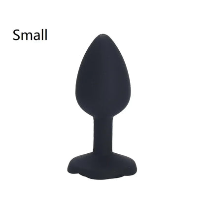 Rose Anal Plug 3 Size Silicone Butt Plugs Stimulator Anal Sex Toys Prostate Massager Anal Trainer Sex Toys for Men Women Couples