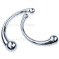 S/L Metal Anal Dildo Vaginal G Spot Prostate Massager Double Head Anal Beads Butt Plug Unisex SM Insert Sex Toys For Men Women