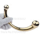 S/L Metal Anal Dildo Vaginal G Spot Prostate Massager Double Head Anal Beads Butt Plug Unisex SM Insert Sex Toys For Men Women