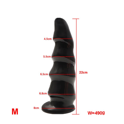 S/M/L Anal Trainer Huge Anal Plug Butt Plug with Suction Cup Adults Anal Sex Toys Soft Penis Stimulate Vagina Male Masturbator