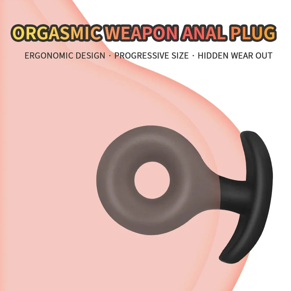 S/M/L Hollow Soft Small Silicone Anal Plug Butt Plug Dildo Analplug Butplug Sex Toys For Adult Men/Women Anus Trainer Anal Toy