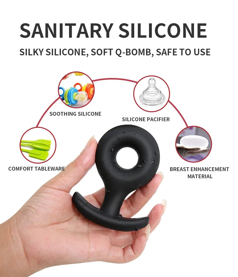 S/M/L Hollow Soft Small Silicone Anal Plug Butt Plug Dildo Analplug Butplug Sex Toys For Adult Men/Women Anus Trainer Anal Toy