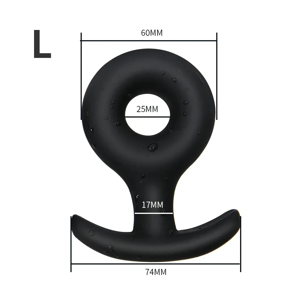 S/M/L Hollow Soft Small Silicone Anal Plug Butt Plug Dildo Analplug Butplug Sex Toys For Adult Men/Women Anus Trainer Anal Toy