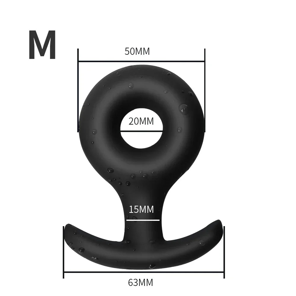 S/M/L Hollow Soft Small Silicone Anal Plug Butt Plug Dildo Analplug Butplug Sex Toys For Adult Men/Women Anus Trainer Anal Toy