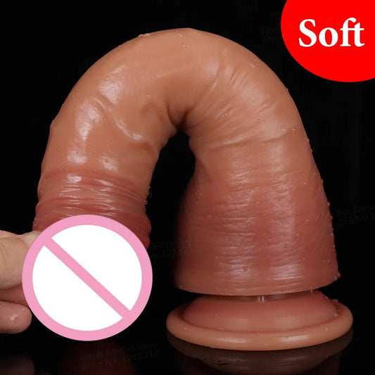 S/M/L Penis Squirting Dildo Realistic Huge Ejaculating Dildos Spray Water Penis Vagina Massager Adult Sex Toys for Women Couples